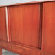 High 60's teak veneer sideboard with bar