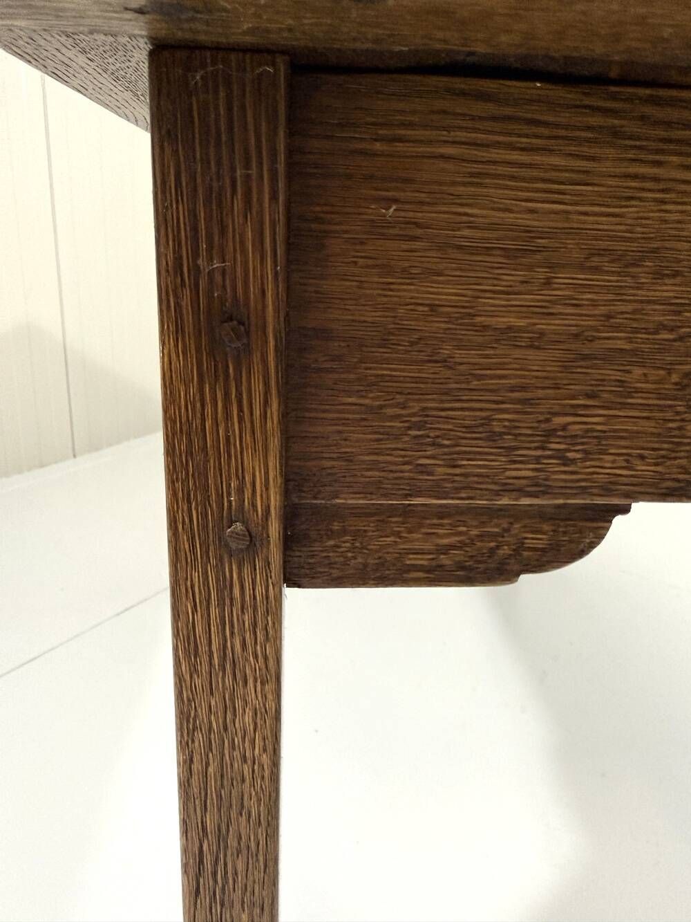Rustic oak console table or desk 1960’s