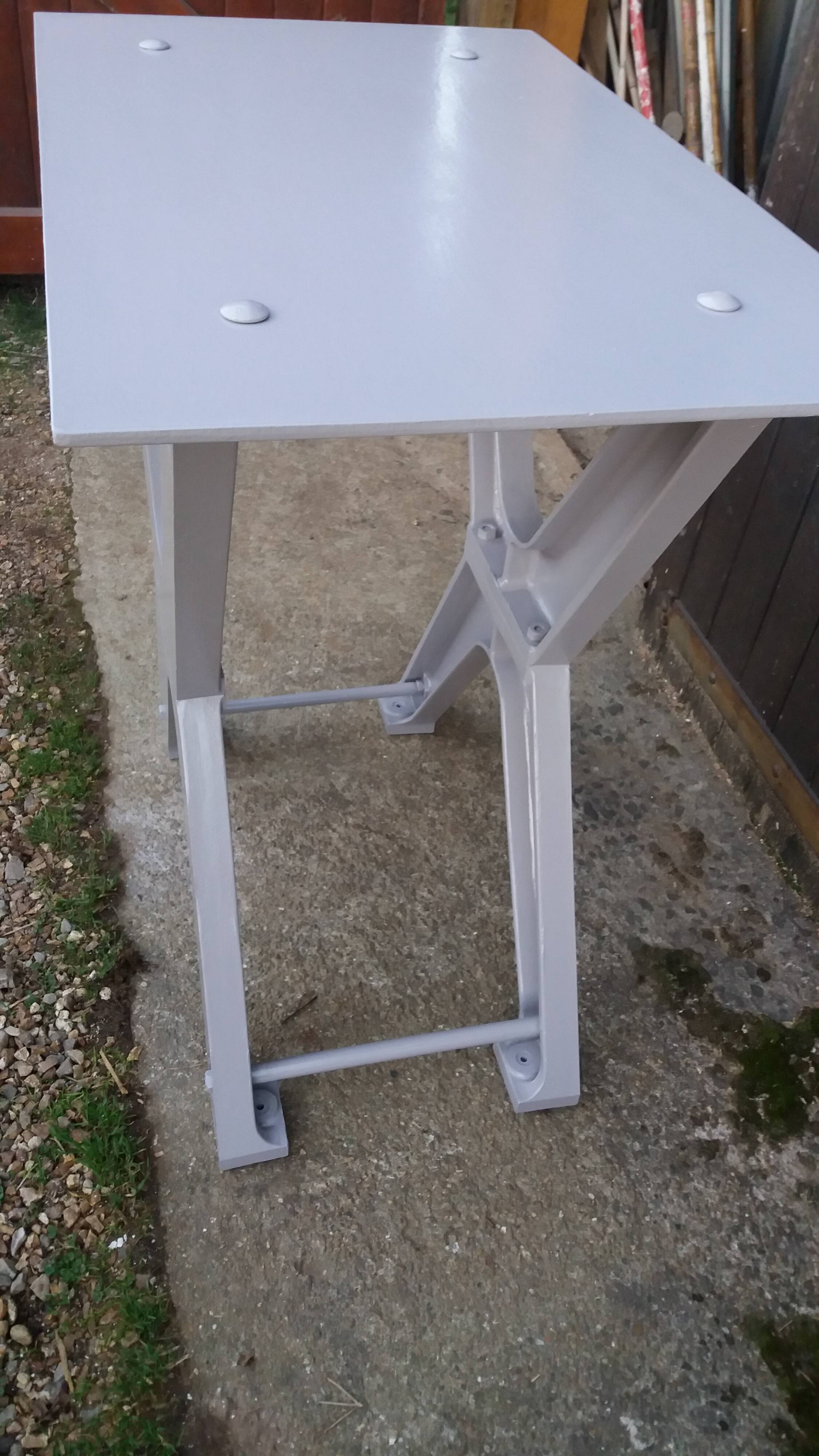 Industrial iron table