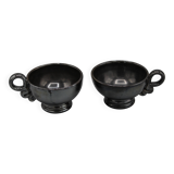 2 vintage design ceramic cups accolay