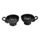 2 vintage design ceramic cups accolay