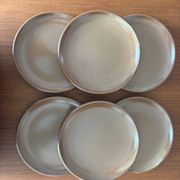 Lot de 6 assiettes Brenne Grès de France vintage – Service en grès bei