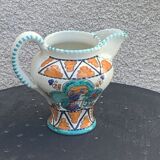 Glazed ceramic jug pottery Orvieto made in italy vintage