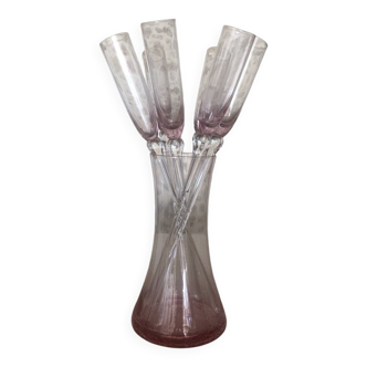 Set of 6 champagne flutes