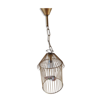 Vintage suspension in the shape of a bird cage