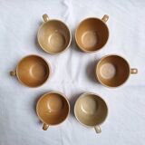 Vintage village stoneware mugs