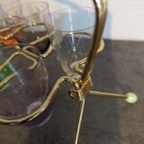 Basket of 6 digestive glasses