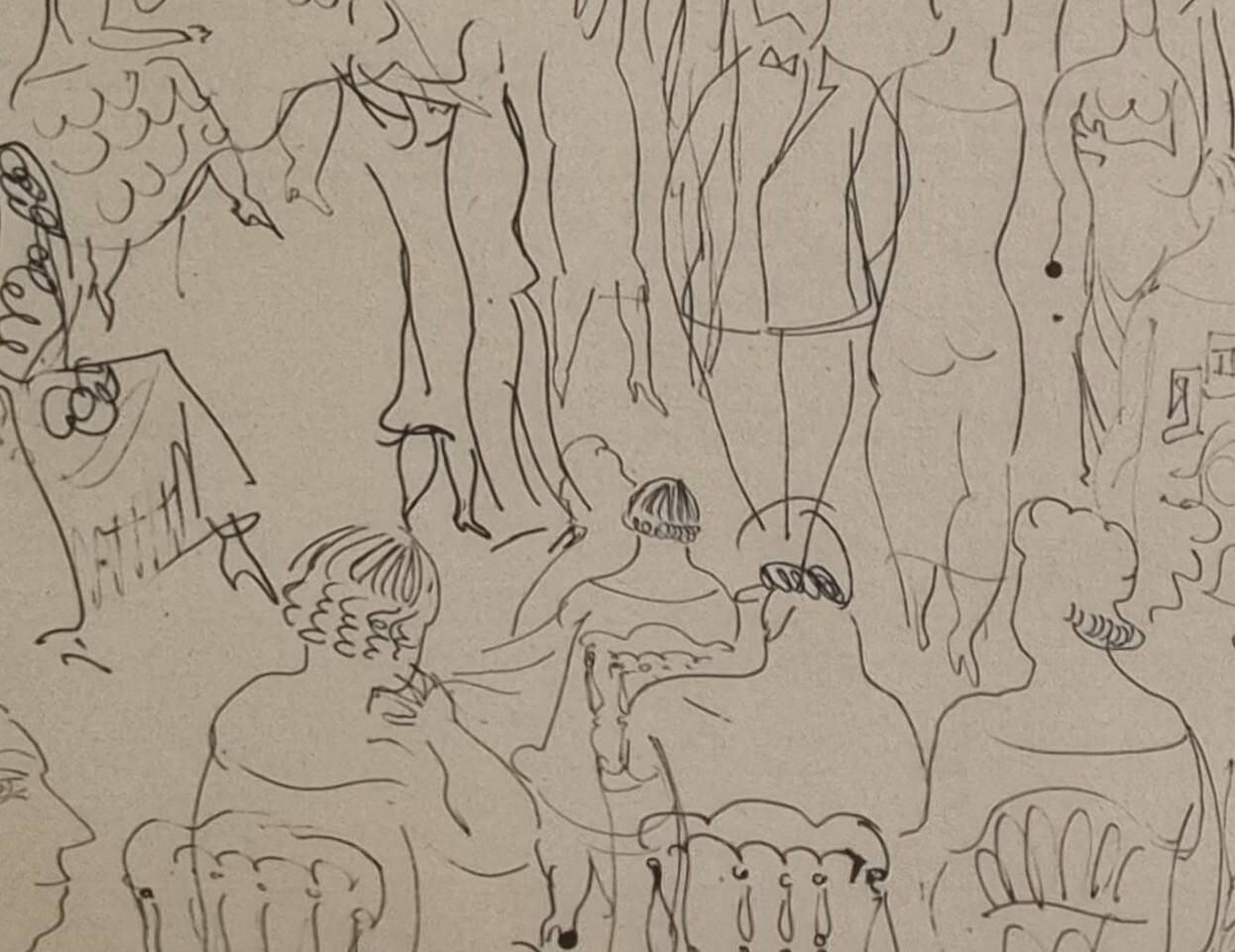 Heliogravure after Raoul Dufy – Fashion or Salon Scene (43 x 34 cm)