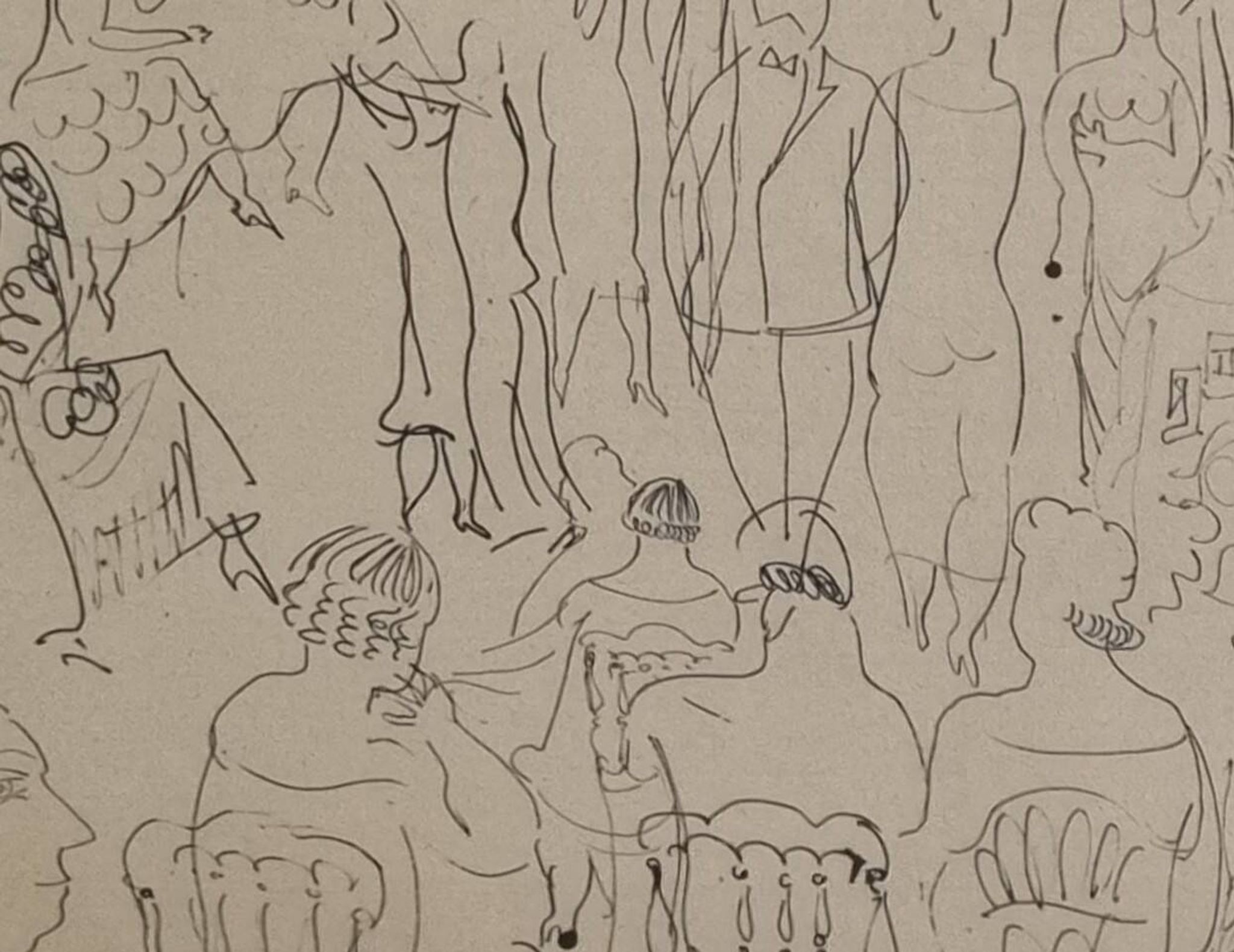 Heliogravure after Raoul Dufy – Fashion or Salon Scene (43 x 34 cm)