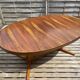 Oval table Baumann, two extensions, rosewood top.
