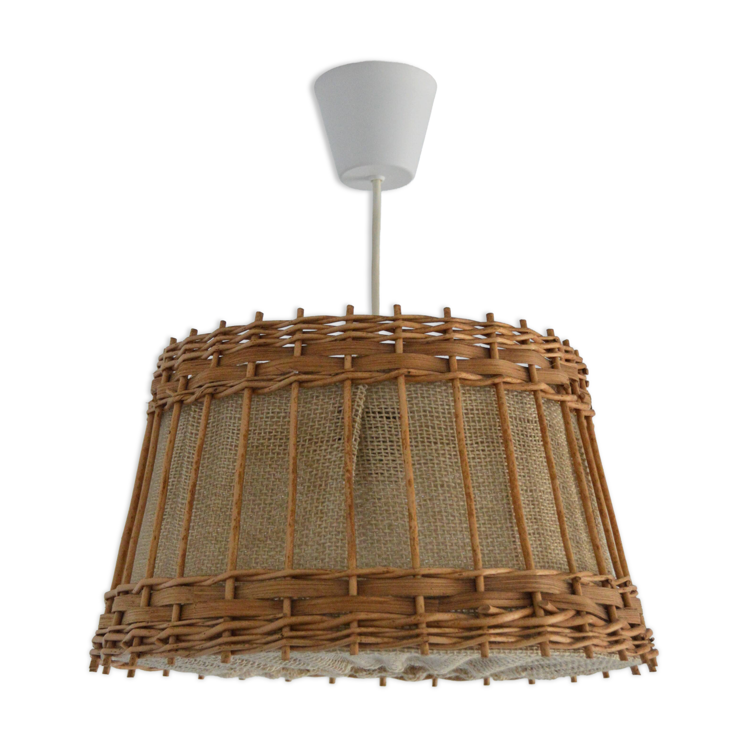 Jute and rattan suspension from the 1970s.