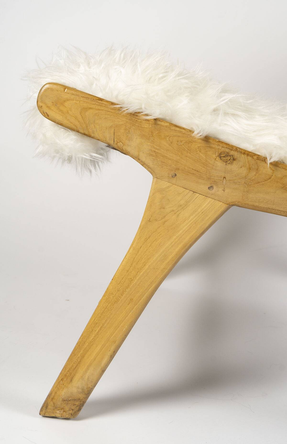 Pair of low chairs by olivier de schrijver