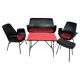 Mid-century leather seating group attributed to Gastone Rinaldi.