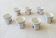 Vintage Porcelain Dinner Set 7 Small Cups with Horseman and Lasso Motif