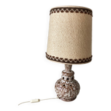 Lampe à poser années  70 cm double éclairage