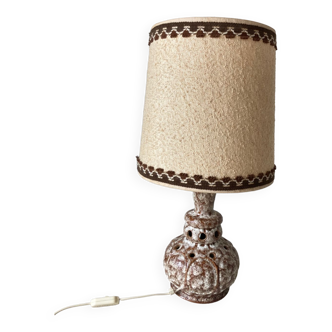 Lampe à poser années  70 cm double éclairage
