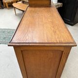Oak cash register counter from the early 20th century