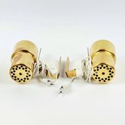 Pair Of Mid Century Scandinavian Brass Wall Lights By H.A. Jakobsson, 1960s