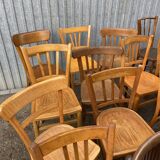 50 mismatched bistro chairs French Restaurant THonet mismatch wood bistro bentwood chairs baumann