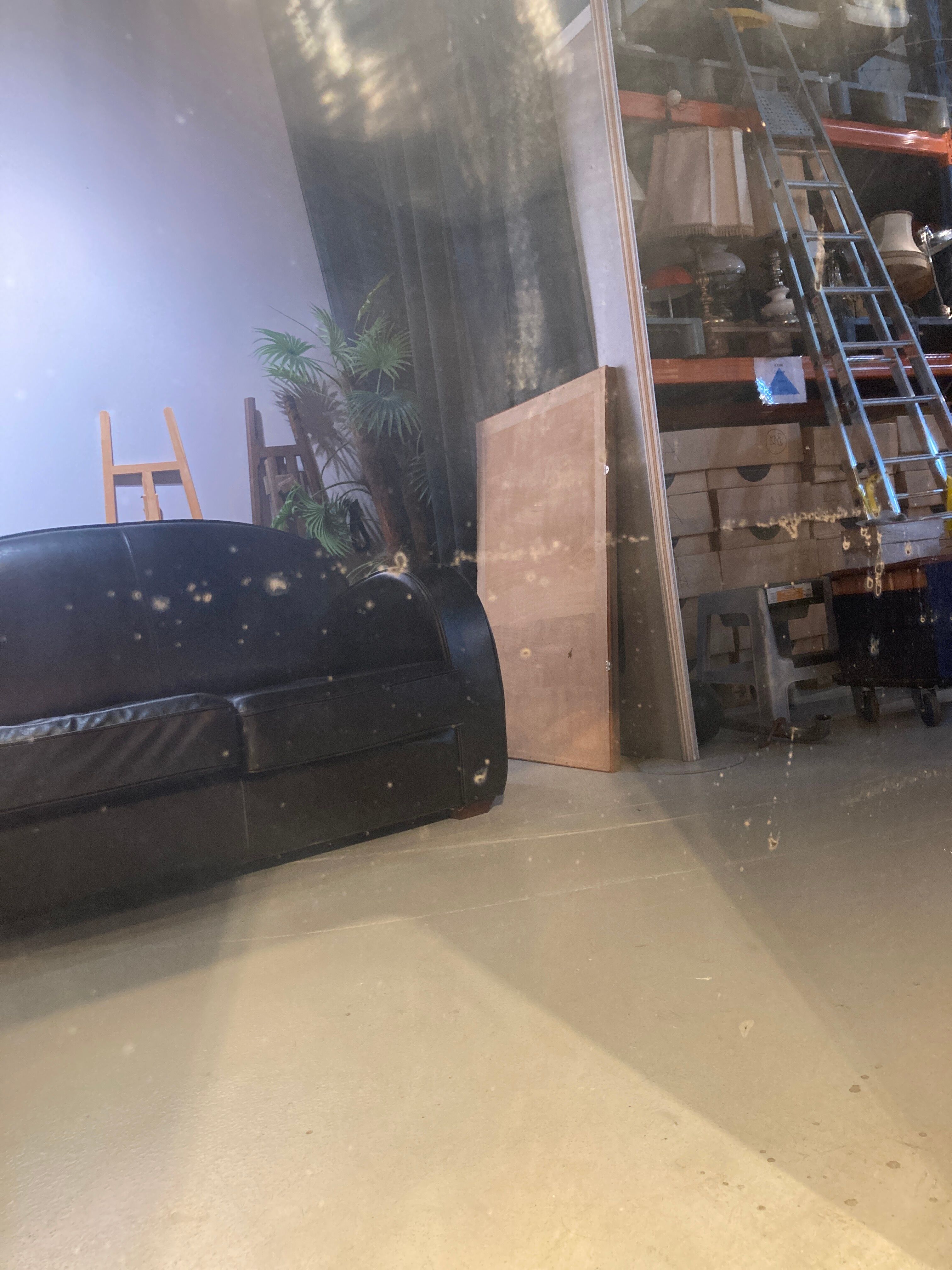 Mirror with wooden frame