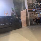 Mirror with wooden frame