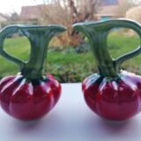 Pair of pitchers slurry tomatoes