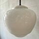 1960s Czech opaline pendant light by Napako
