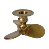 Boat brass propeller candlestick