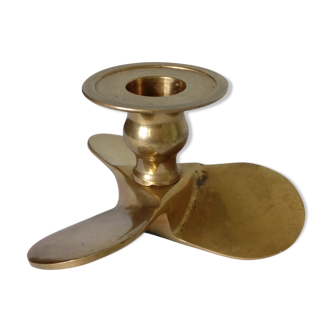 Boat brass propeller candlestick