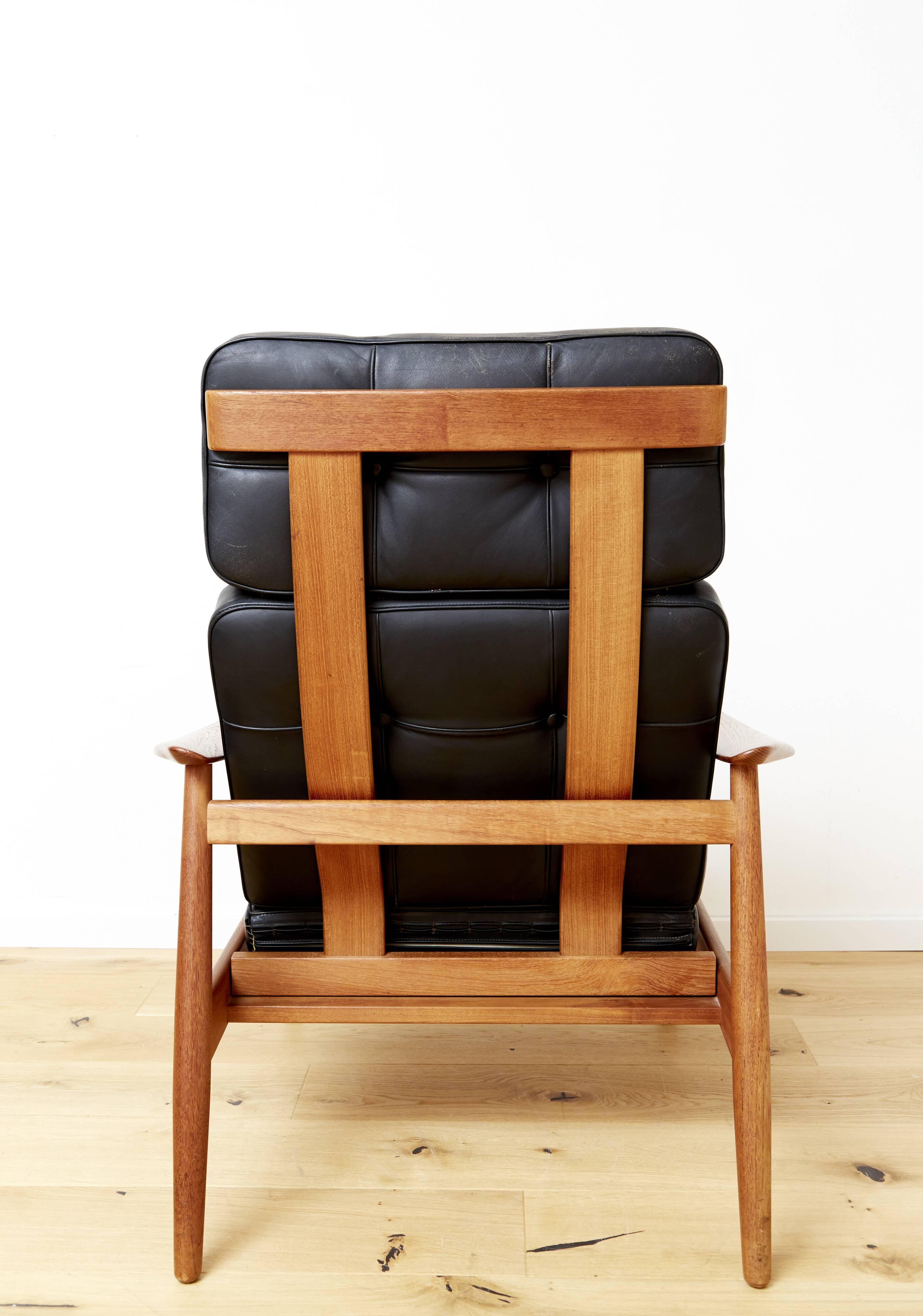 Arne Vodder Lounge Chair & Ottomane FD 164 for France & Søn