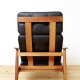 Arne Vodder Lounge Chair & Ottomane FD 164 for France & Søn