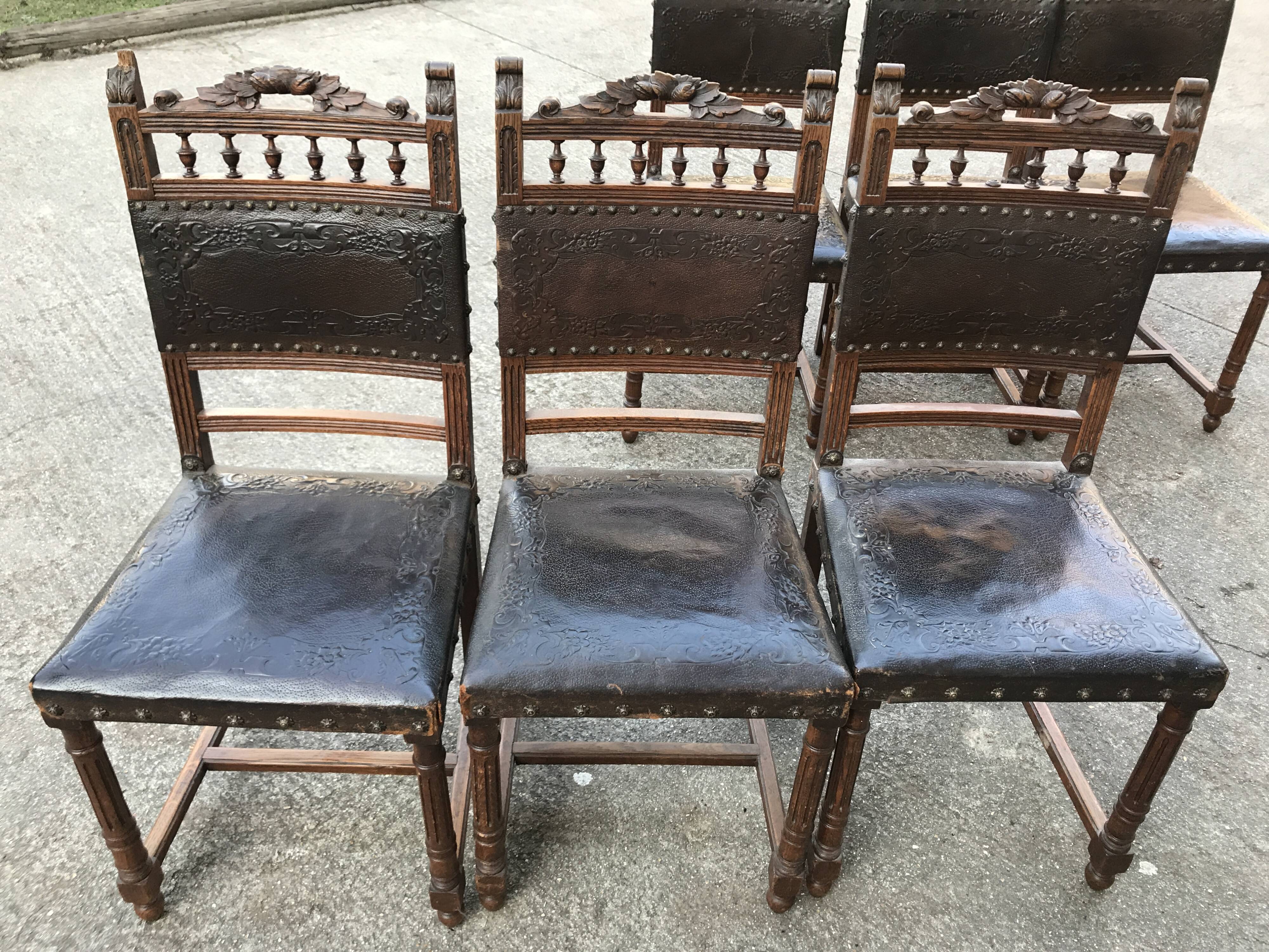 Six chairs Henry II