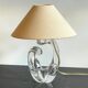 Lampe cristal art déco gravée Paris France