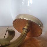 Vintage double opaline wall lamp