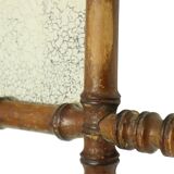 Antique Wooden Faux Bamboo Mirror France 40x34cm