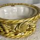 Candy dish (or sugar bowl) barbotine old fruit basket