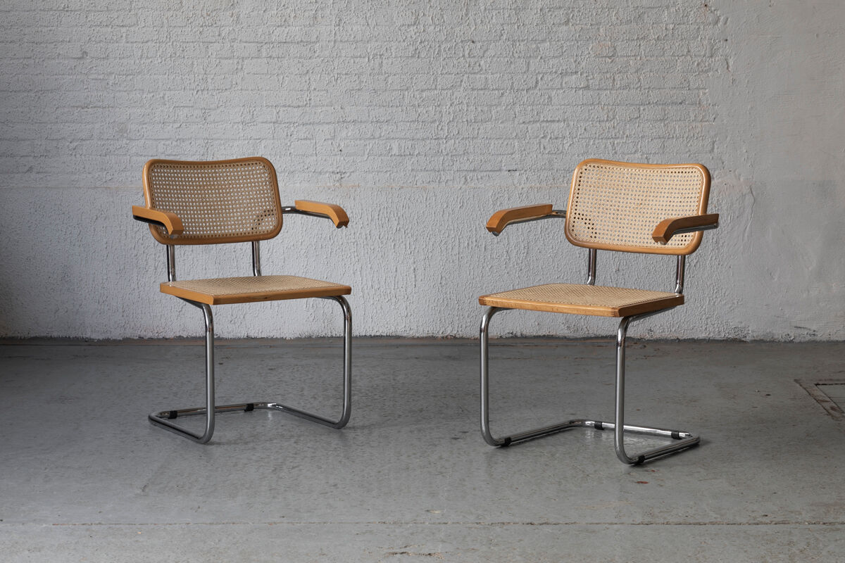 Set of 4 ‘Cesca’ dining chairs Marcel Breuer, Italy, 1970’s