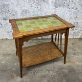 Double-tray serving table