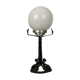 Lampe art nouveau art déco en fer forgé globe blanc