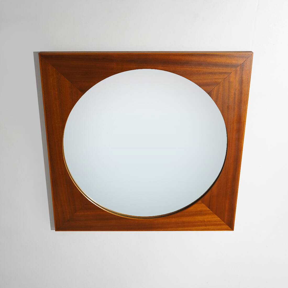 Teak wall mirror, 1960s