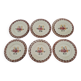 Service de 12 assiettes faience Longchamp modèle Agen