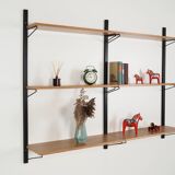 Oak shelving unit, Danish design, 1970s, production: Denmark