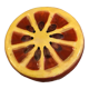 Salière vintage en forme d'orange marquée ermetic