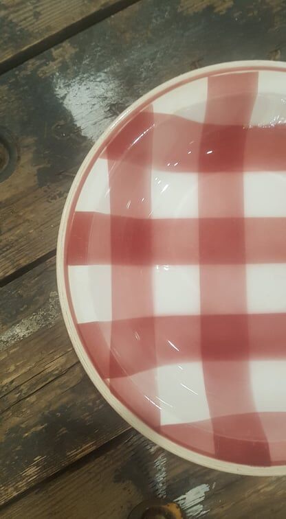 Flat hollow earthenware New Givors model 8008