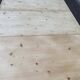 Large round extendable dining table renovated in raw pine with 2 extensions, 1980.