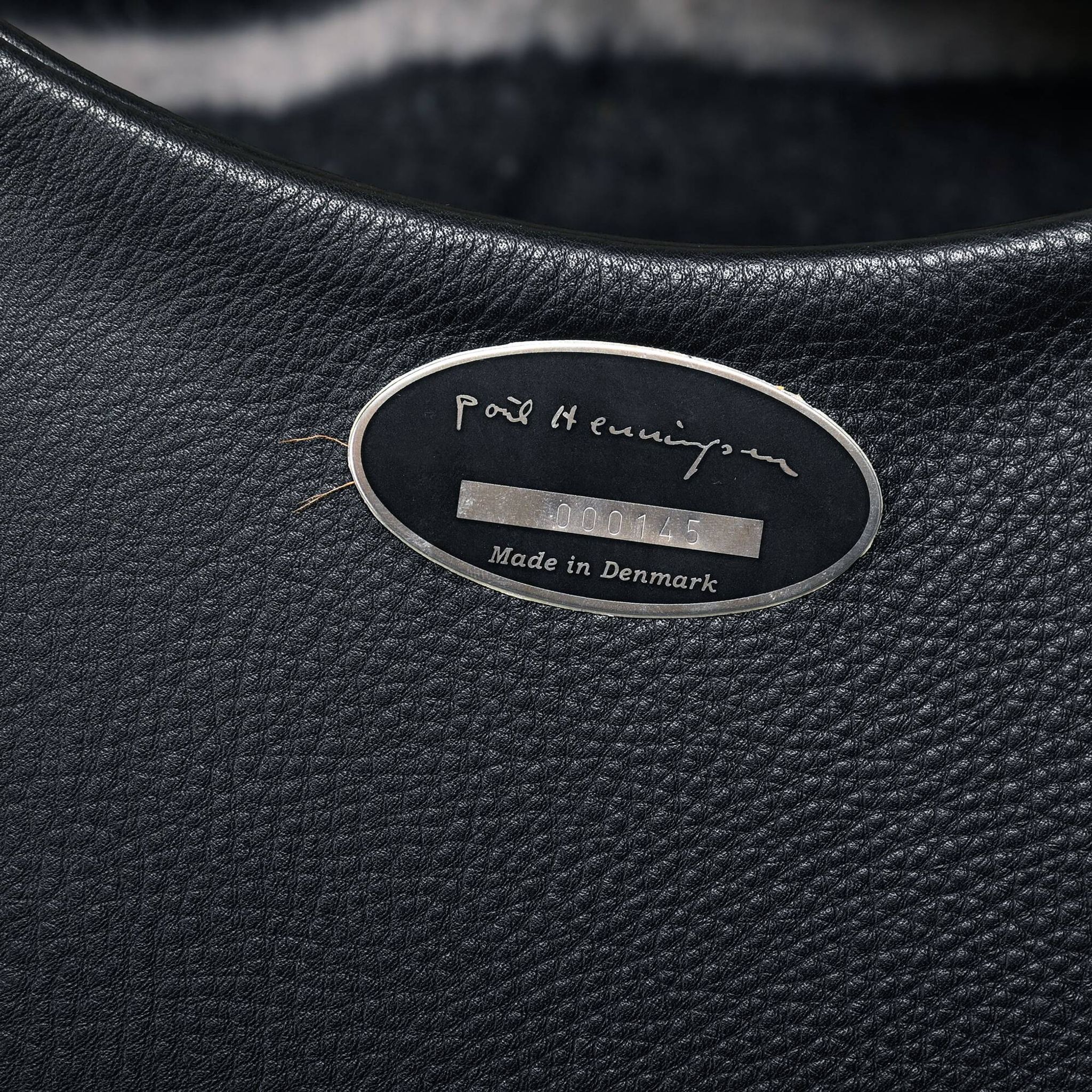 Poul Henningsen Snake Chairs, Model PH-501 in chrome and full black leather