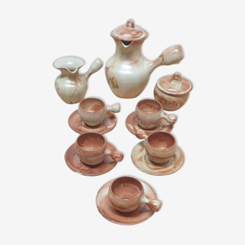 Vintage coffee service in vallauris sandstone