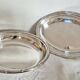 Oval silver-plated metal dishes, Dublin, serving dish, vegetable dish