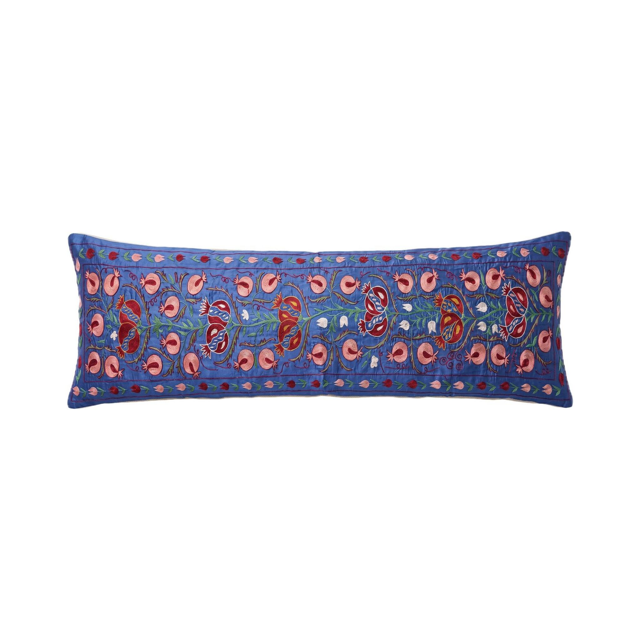 Vintage embroidered cushion cover 46x187 cm