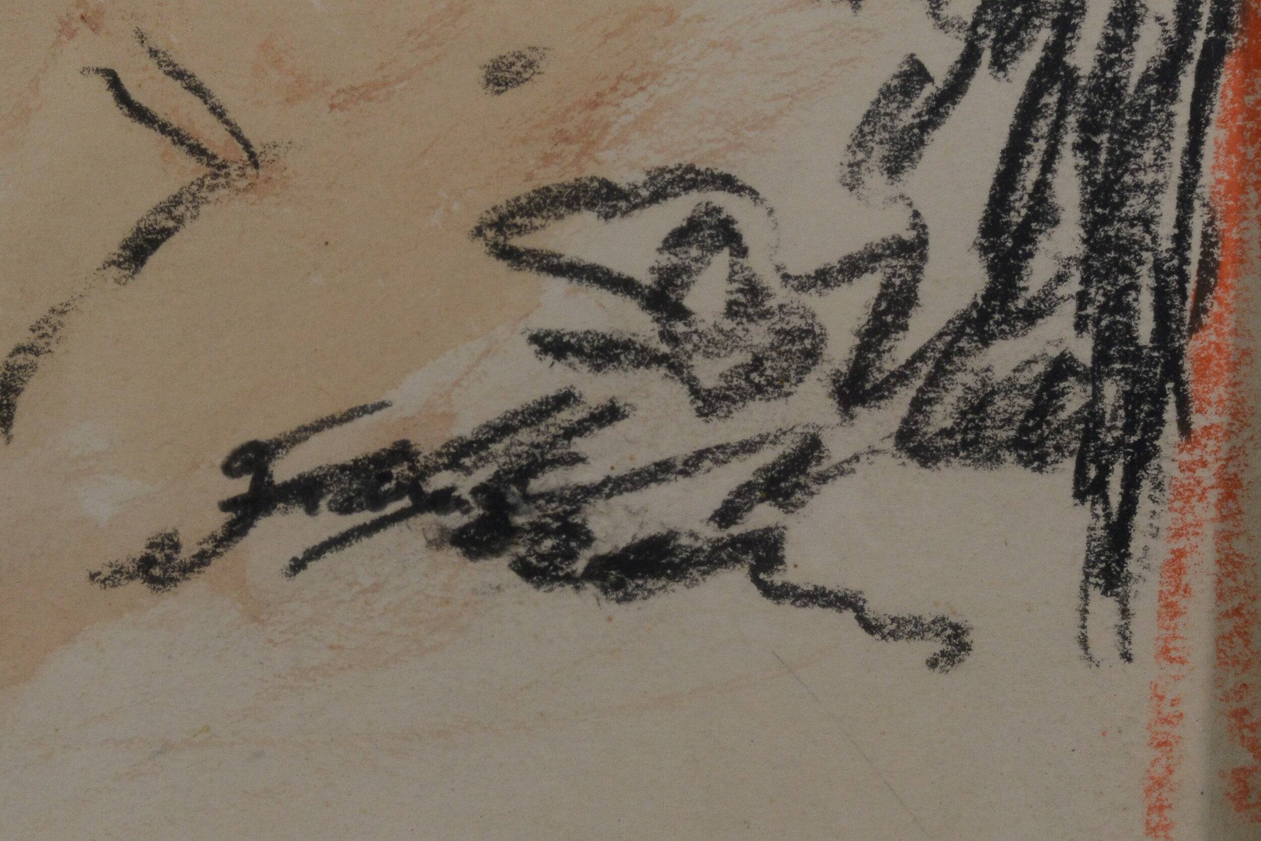 Henri Matisse - Follower - Crayon Study of a Girl